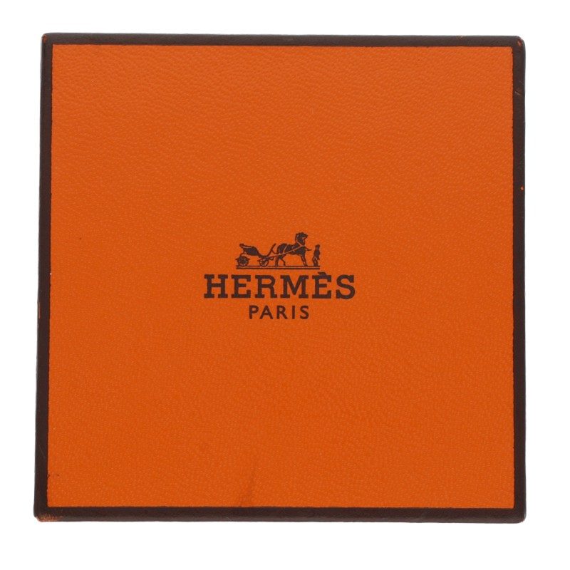 HERMES Chaine d'Ancre Enchainee PM Silver Ring Size 56