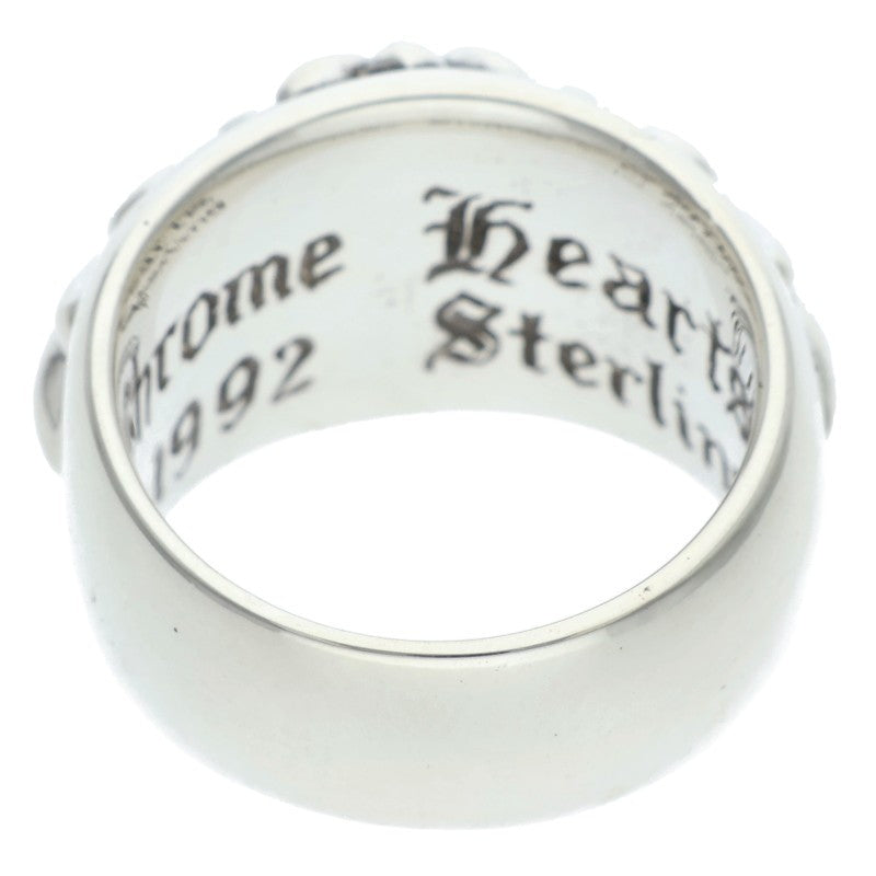 Chrome Hearts FLRL CRS Sterling Silver Ring Size 13.5