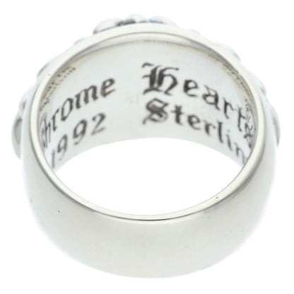 Chrome Hearts FLRL CRS Sterling Silver Ring Size 13.5