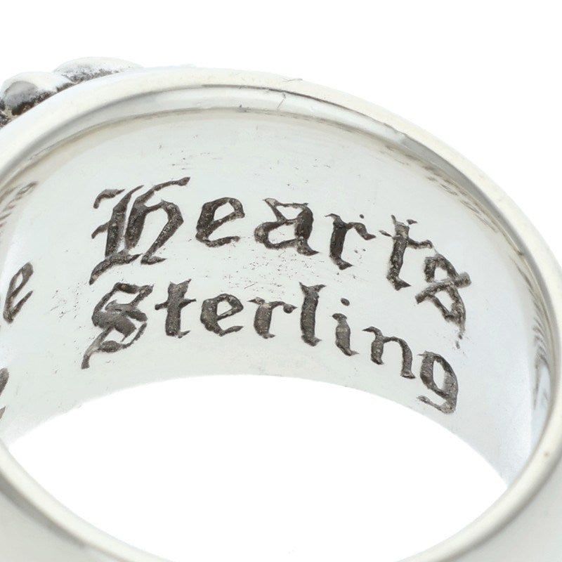Chrome Hearts FLRL CRS Sterling Silver Ring Size 13.5