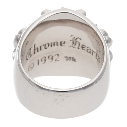 Chrome Hearts 18KWG Keeper 1-Sapphire Ring Size JP 16