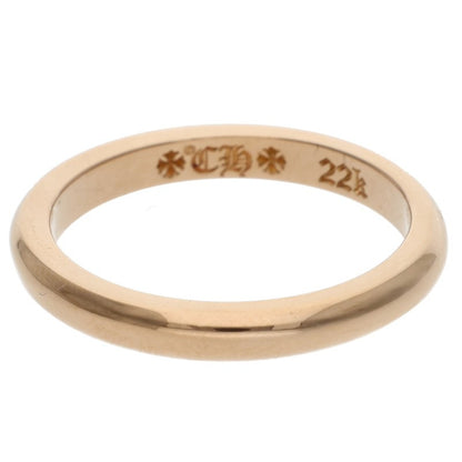 Chrome Hearts 22K WD ROUND BBLGM Yellow Gold Ring Size 17.5