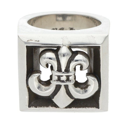 Chrome Hearts LETTER BLOCK BS Fleur Ring Size JP 14