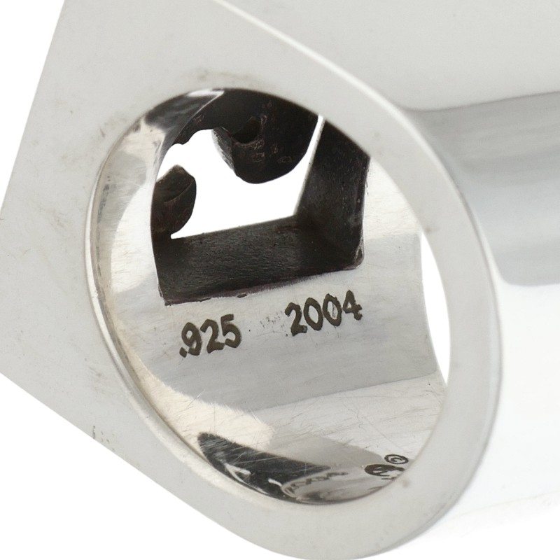 Chrome Hearts LETTER BLOCK BS Fleur Ring Size JP 14