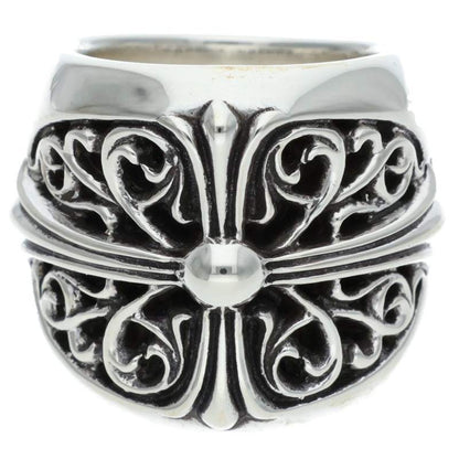 Chrome Hearts CLASSIC OVAL Cross Silver Ring Size ONE SIZE
