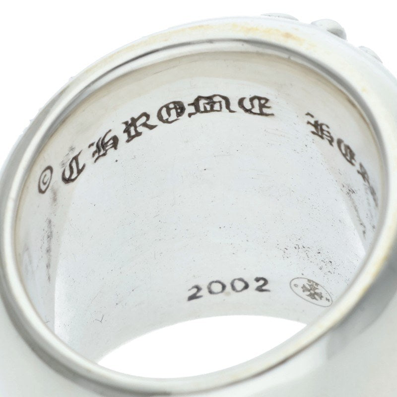 Chrome Hearts CLASSIC OVAL Cross Silver Ring Size ONE SIZE