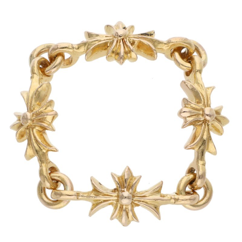 Chrome Hearts Tiny ECH Plus Gold Ring Size JP 13