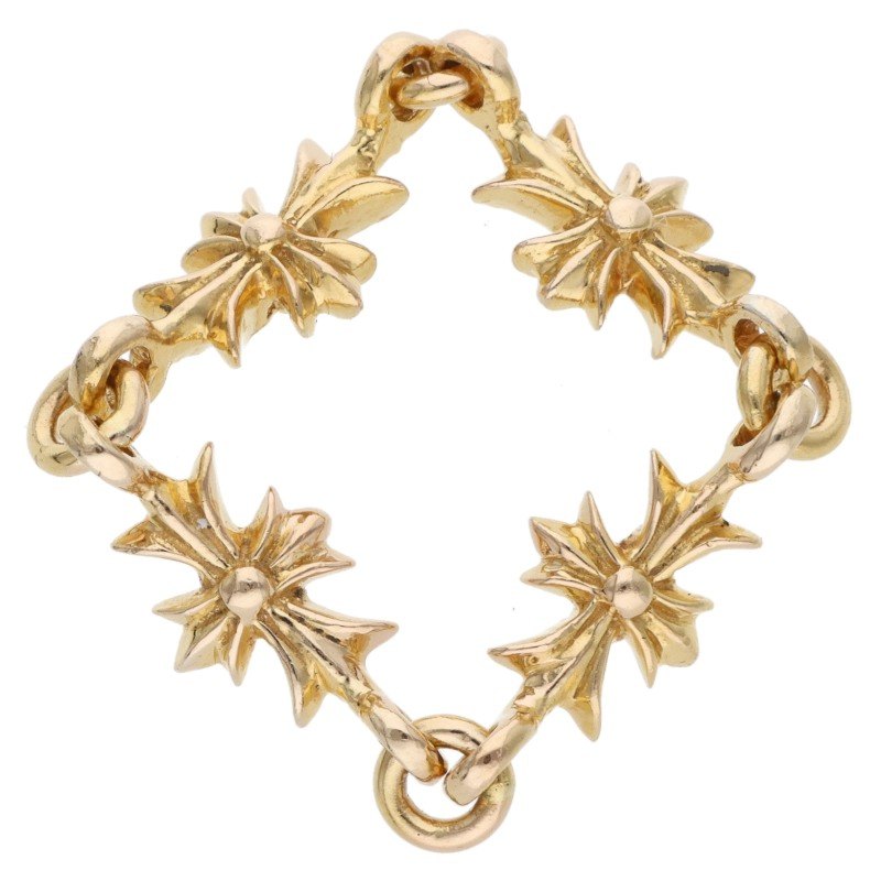 Chrome Hearts Tiny ECH Plus Gold Ring Size JP 13