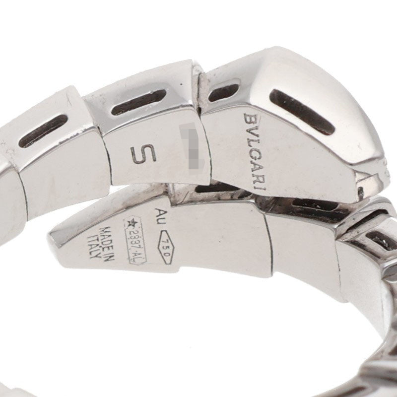 BVLGARI Serpenti S 18K WG Pave White Gold Earrings Size ONE SIZE