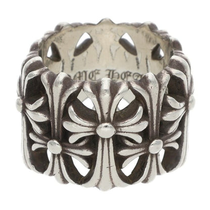 Chrome Hearts CEMETERY Cross Silver Ring Size JP 16