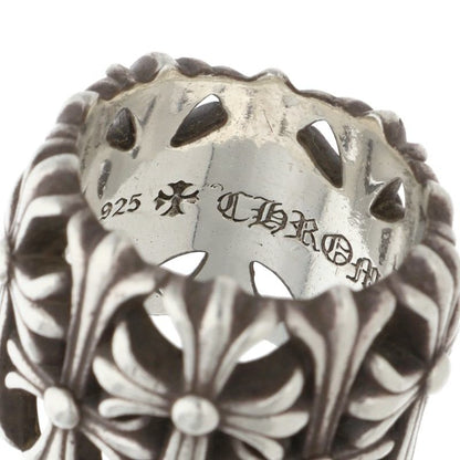 Chrome Hearts CEMETERY Cross Silver Ring Size JP 16