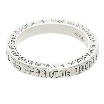 Chrome Hearts 3mm SPACER FUCKYOU Silver Ring Size ONE SIZE