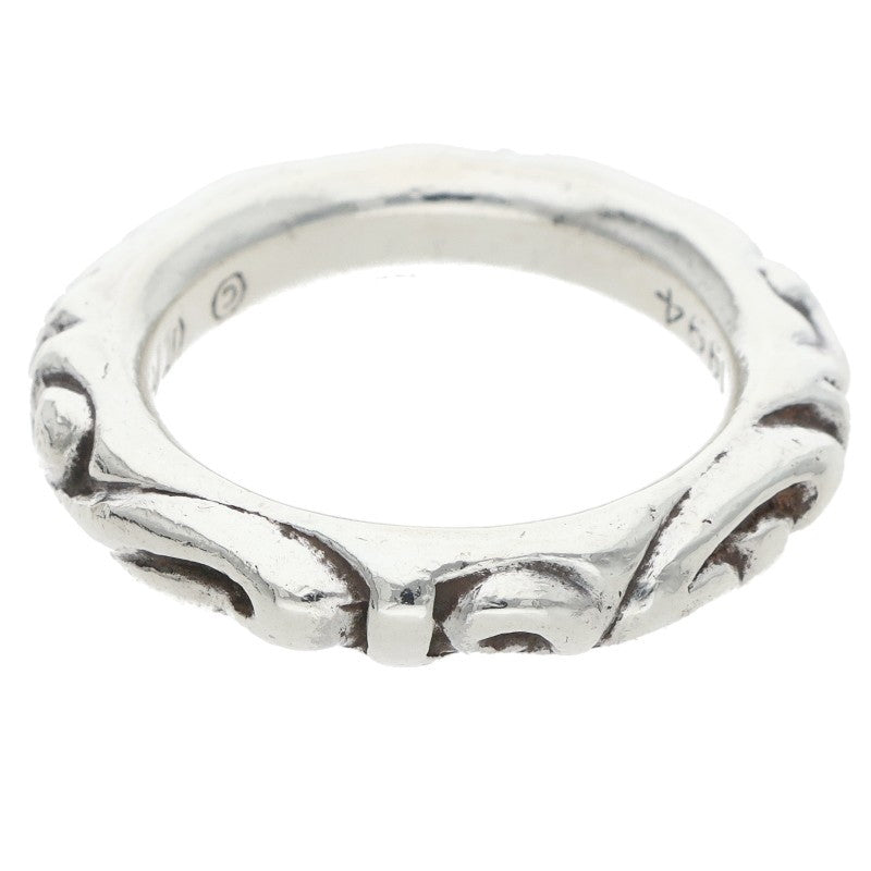 Chrome Hearts SCRL BAND Silver Ring Size ONE SIZE