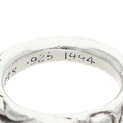 Chrome Hearts SCRL BAND Silver Ring Size ONE SIZE