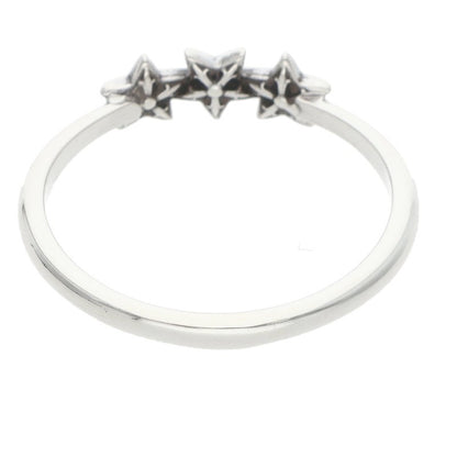 Chrome Hearts BUBBLEGUM 3STAR Silver Ring Size JP 13.5
