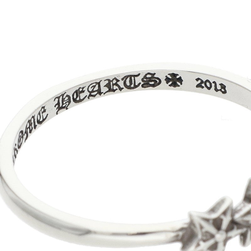 Chrome Hearts BUBBLEGUM 3STAR Silver Ring Size JP 13.5