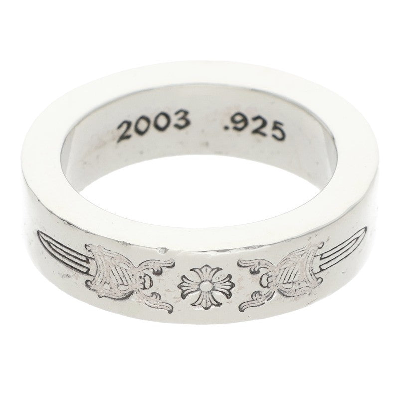 Chrome Hearts 6mm SPACER DAGGER Silver Ring Size 11.5