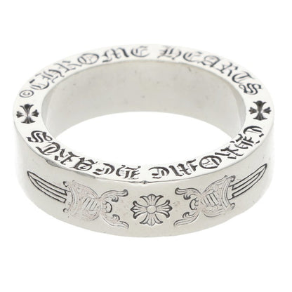 Chrome Hearts 6mm SPACER DAGGER Silver Ring Size 11.5