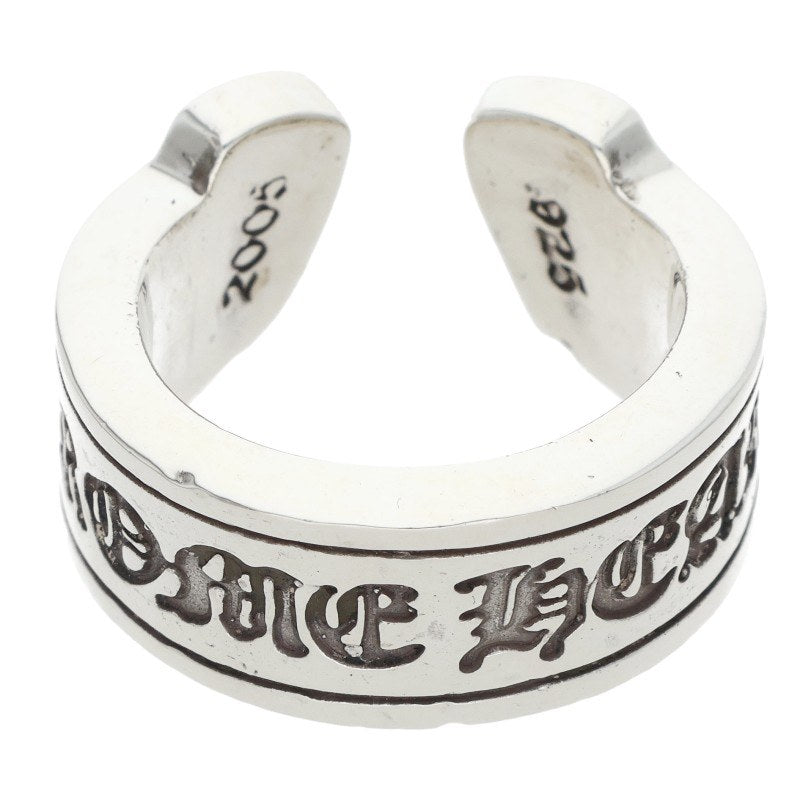 Chrome Hearts LG SCROLL LABEL 925 Silver Ring Size ONE SIZE