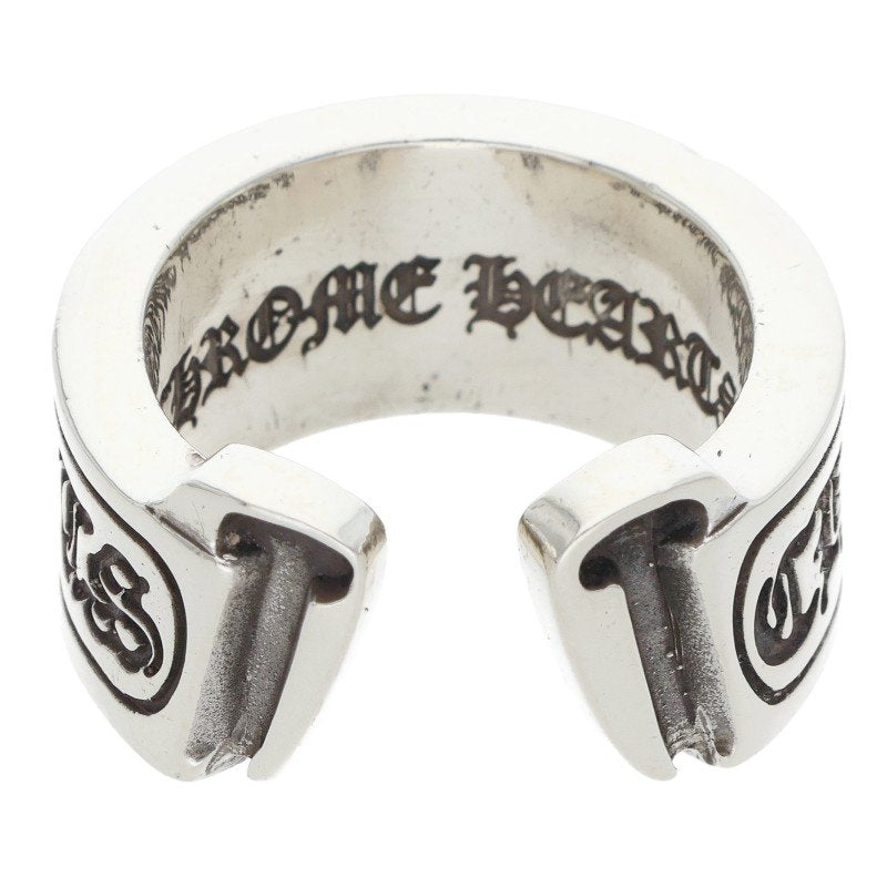 Chrome Hearts LG SCROLL LABEL 925 Silver Ring Size ONE SIZE