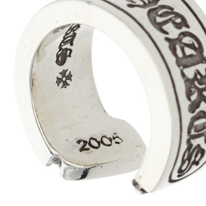 Chrome Hearts LG SCROLL LABEL 925 Silver Ring Size ONE SIZE