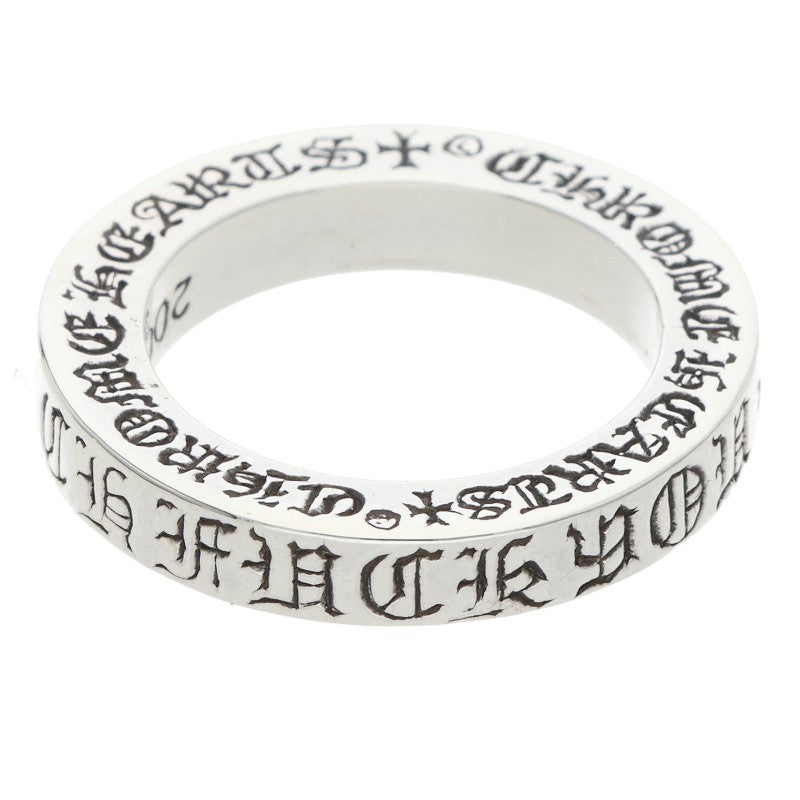 Chrome Hearts 3mm SPACER FUCKYOU Silver Ring Size JP 6
