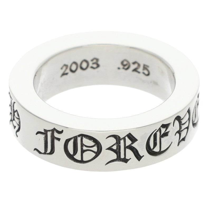 Chrome Hearts 6mm SPACER FOREVER Silver Ring Size JP 9