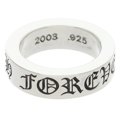 Chrome Hearts 6mm SPACER FOREVER Silver Ring Size JP 9