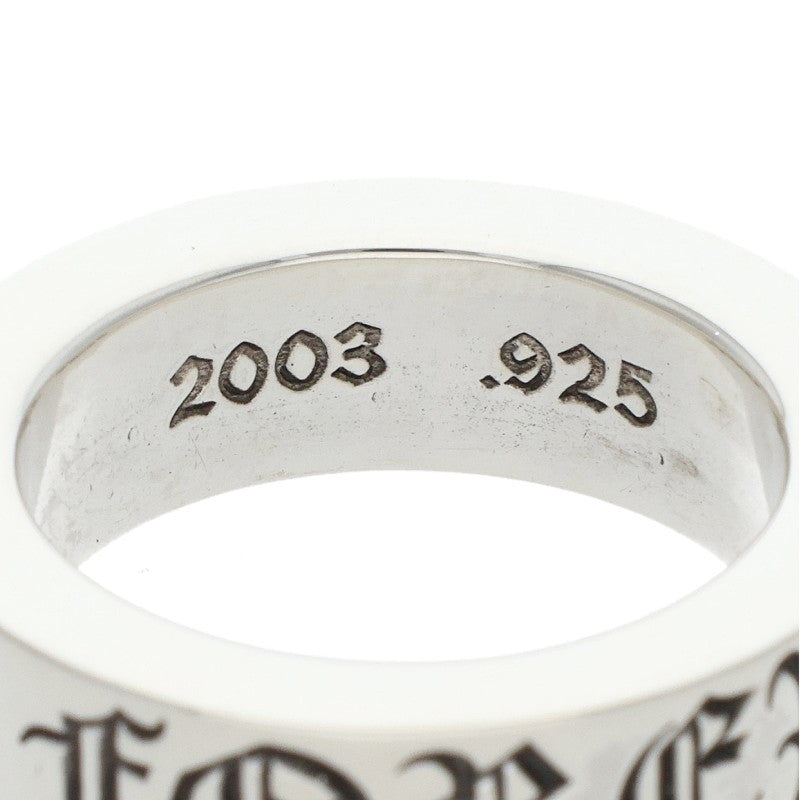 Chrome Hearts 6mm SPACER FOREVER Silver Ring Size JP 9