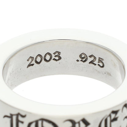 Chrome Hearts 6mm SPACER FOREVER Silver Ring Size JP 9