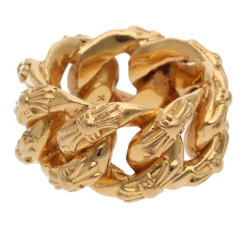 Chrome Hearts 22K Yellow Gold XTRA FANCY Ring Size JP 24