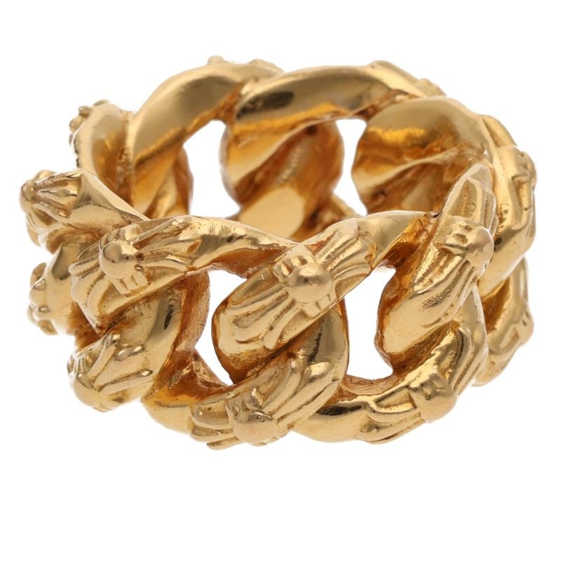 Chrome Hearts 22K Yellow Gold XTRA FANCY Ring Size JP 24