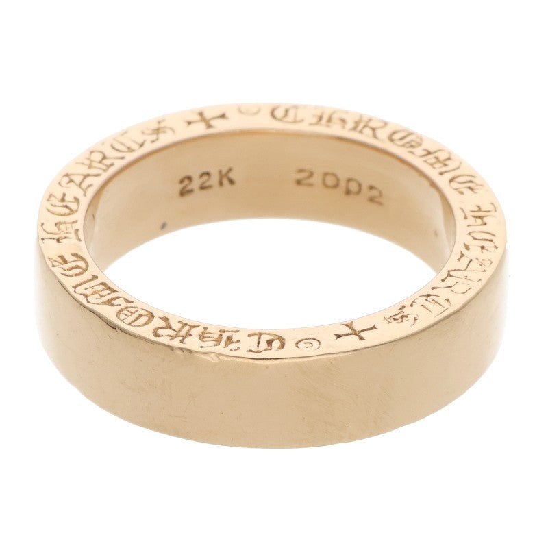 Chrome Hearts 22K 6mm SPACER Gold Ring Size JP 19