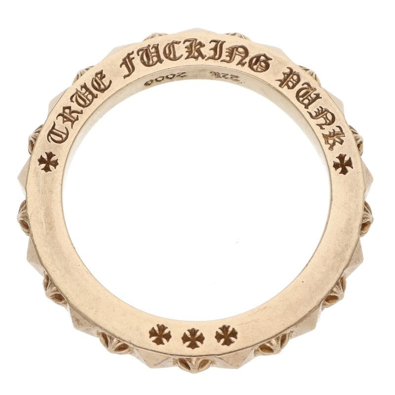 Chrome Hearts 22K True Fucking Punk Gold Ring Size JP 19