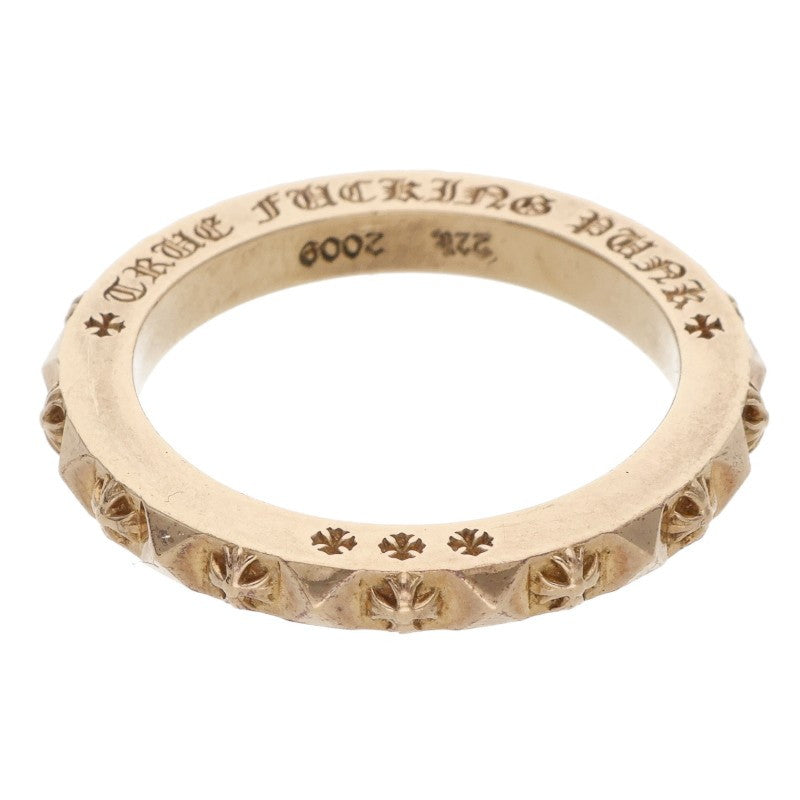 Chrome Hearts 22K True Fucking Punk Gold Ring Size JP 19