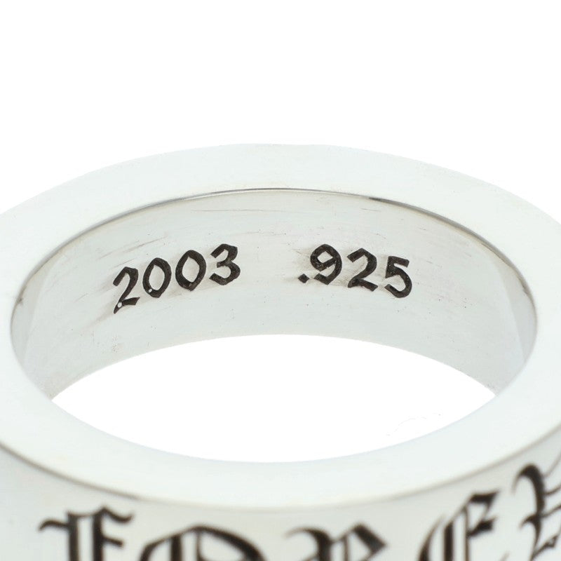 Chrome Hearts 925 6mm Spacer FOREVER Ring Size ONE Silver