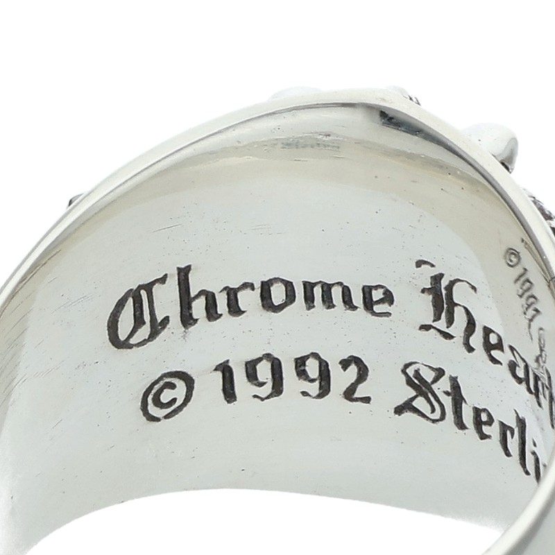 Chrome Hearts Sterling Silver KEEPER Ring Size ONE SIZE