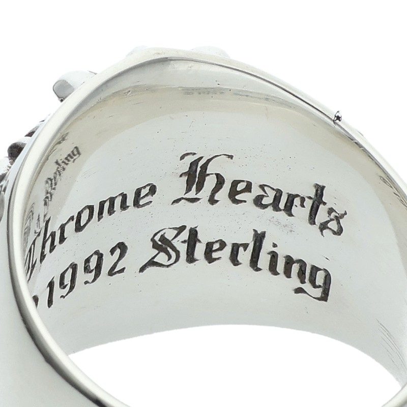 Chrome Hearts Sterling Silver KEEPER Ring Size ONE SIZE