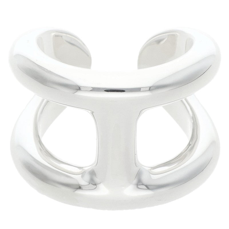 HERMES Osmose GM Silver Ring Size 52