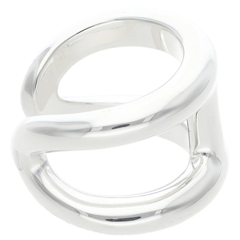 HERMES Osmose GM Silver Ring Size 52