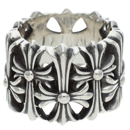 Chrome Hearts CEMETERY Cross 925 Silver Ring Size ONE SIZE