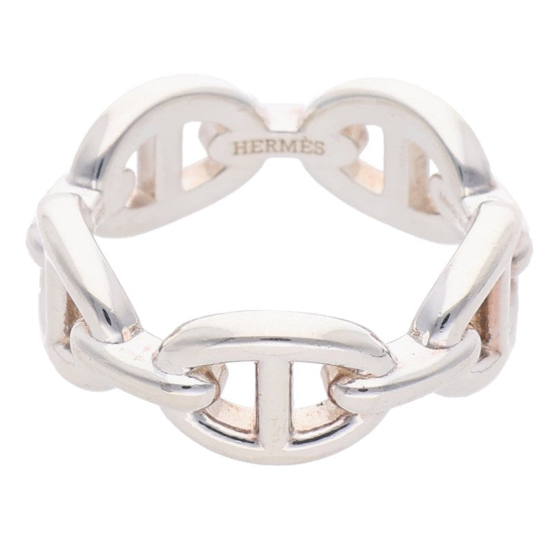 HERMES Chaine d'Ancre Enchainee PM Silver Ring 925 Size 53