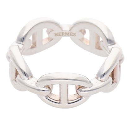 HERMES Chaine d'Ancre Enchainee PM Silver Ring 925 Size 53