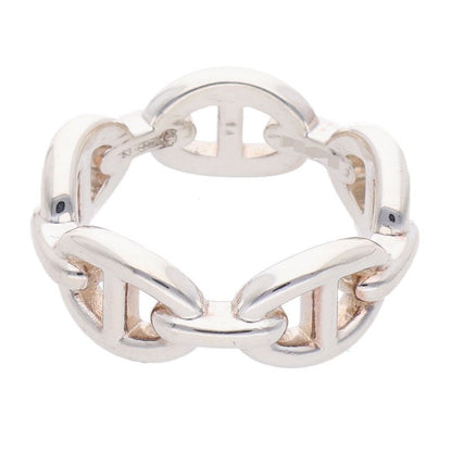 HERMES Chaine d'Ancre Enchainee PM Silver Ring 925 Size 53