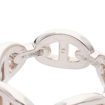 HERMES Chaine d'Ancre Enchainee PM Silver Ring 925 Size 53