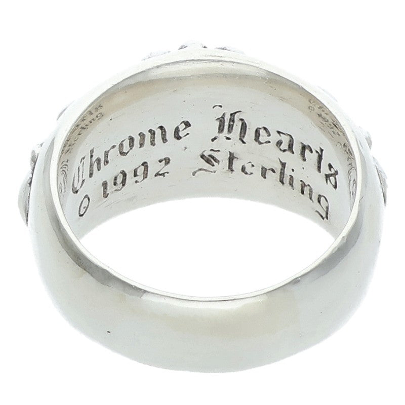 Chrome Hearts FLRL CRS Floral Cross Ring Size ONE SIZE