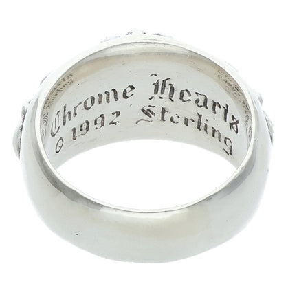 Chrome Hearts FLRL CRS Floral Cross Ring Size ONE SIZE