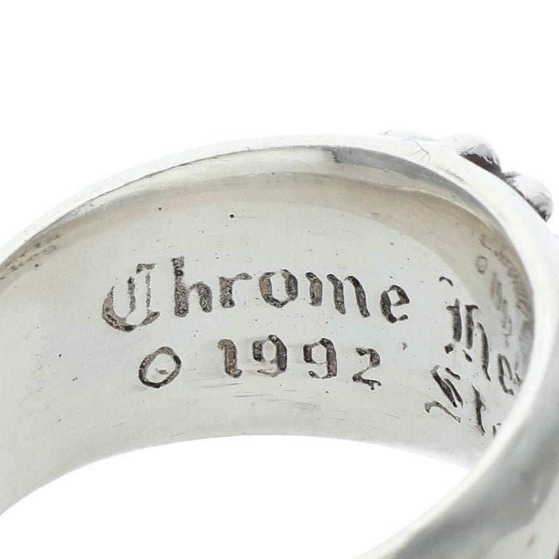 Chrome Hearts FLRL CRS Floral Cross Ring Size ONE SIZE
