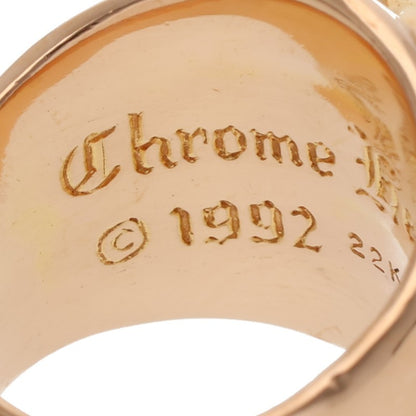 Chrome Hearts 22K KEEPER Pave Gold Ring Size JP 14
