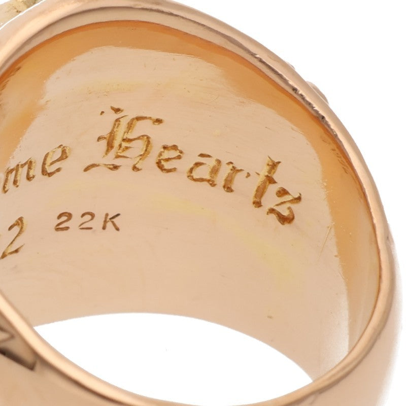 Chrome Hearts 22K KEEPER Pave Gold Ring Size JP 14